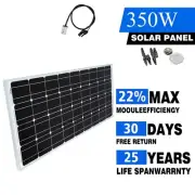 12V 350W Solar Panel Kit Mono Home Battery Charging+ 1m leads with Anderson plug
