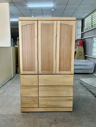 【尚品家具】895-43 德莉 4x7尺樟木色半實木衣櫃~~另有2.6x6尺、2.6x7尺、4x6尺、檜木色~~