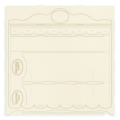 P13 Light Chipboard Decoration Base 12"X12"-Once Upon A Time, Mini Thea - 2 Pack