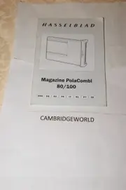 HASSELBLAD MAGAZINE POLACOMBI NEW INSTRUCTION MANUAL GUIDE BOOK ORIGINAL GENUINE