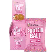 MACRO MIKE Protein Ball Birthday Cake 40g (Pack of 12)