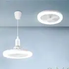 ABS E27 Fan Lamp Adjustable Led Ceiling Fan with Light E27 Fan Light Bedroom