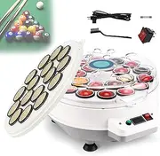 Pool Ball Polisher, 16/22 Balls 2 in 1 Cleaning Machine, Electronic Billiard Ball Cleaner for Clean, Polish & Care for Billiards Balls, Compatible with Snooker Ball Sets(22balls)