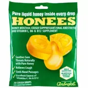 Cough Drops Extra-Large Menthol 20 Count By Honees