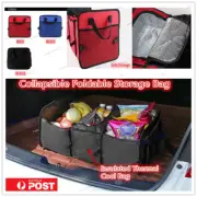 Car Trunk Boot Organiser Insulated Thermal Cooler Storage Bag Collapsible Box