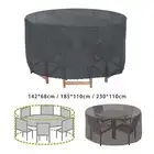 Outdoor table cover, round furniture protector, round patio table cover