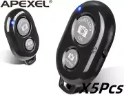 Apexel 5Pcs Wireless Camera Remote Control-Wireless Remote for iPhone & Android