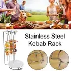 1 Set Skewers Hanging Stand Rack Stainless Outdoor .υ ;г ◇✨ BBQ Parties θι P2L5