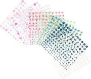 CIMAXIC False Nails Pearl Stickers Face Gem Stickers Pearl Decals for Women's Face Decoration
