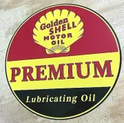 Shell Premium Motor Oil Aluminum Metal Sign 12"
