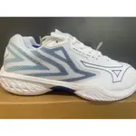 美津濃 MIZUNO WAVE CLAW EL 2 WIDE   寬楦 白色 避震 男女款 羽球鞋 71GA228542