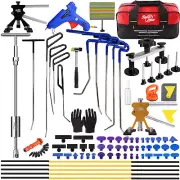115PC Paintless Dent Puller Repair Rods Lifter Tools Car Hail Removal Glue Kit