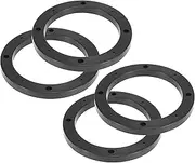 X AUTOHAUX 4pcs for 5 Inch Car Universal Speaker Spacer Adapter Bracket Ring Plastic 120mm ID Black Hollow