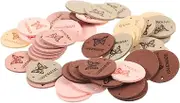 GRADENEVE 50pcs Handmade Love Tags Sewing Labels for Clothing Unique Tags for DIY Crafts Decorative Clothing Labels for Scarves Hats Bags and More