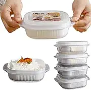 2 Pieces Microwave Bowls with Lids Small Microwave Steamer for Vegetables Microwave Cookware Microwave Safe Bowls Ramen Bowl Salad Dishes Food Container for Kitchen