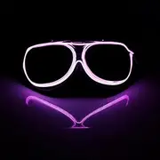 BADALU Vintage Aviator Goggles, Motorcycle LED Steampunk Goggles Glow in the Dark Retro Cosplay Accessories Adult Halloween Party