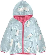 [Caihoyu] Boys Winter Coats Sherpa Lined Girls Zip Up Hoodie Winter Jacket Toddler Boy