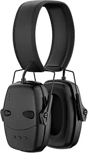 Pickup Noise Cancelling Headphones Electronic Hearing Protection Earbuds Active Noise Cancelling Headphones Hearing Protection Headphones Foldable Black