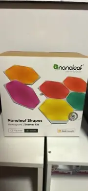 Nanoleaf Shapes Hexagons Starter Kit Wall Mounted 9 Light Panels App Control