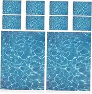 HANABASS 10pcs Realistic Water Grain Sticker for Table Decor Adhesive Fake Water for Micro Landscape Projects Enhance Architectural Models with Vivid