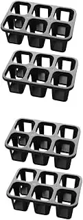 BESPORTBLE 2sets Water Storable Succulents Bracket Tray for Plants Breathable Plastic Flowerpot Holder for Cactus Flowers Versatile Planter Pot Carrier 2pcs*2
