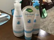 LIVE CLEAN BABY LOTION 25 OZ WASH 25 OZ, LOT/3 LAVENDER ALOE AND CHAMOMILE NEW!