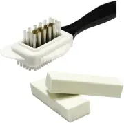 WEZCHUGHAOL Suede Brush Kit - 4-Sided Cleaning Brush with Eraser, Nubuck Clea...