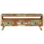 TV Cabinet Multicolour Solid Wood Reclaimed TV Stand Unit Multi Models vidaXL