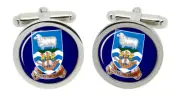 Falkland Islands Round Cufflinks in Box