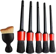 Car Detail Brush,Car Detailing Brushes for Vehicles Kitchen Sink Cleaning | Heavy-Duty Long-Reach Scrub Soft-Bristle Kit for Bathroom Tile Scrubbing Kitchen Sink Upholstery Stain Tight