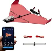 POWERUP 4.0 The Next-Generation Smartphone Controlled Paper Airplane Kit, RC Controlled. Easy to Fly with Autopilot & Gyro Stabilizer. For Hobbyists, Pilots, Tinkerers. STEM Ready with DIY Modular Kit