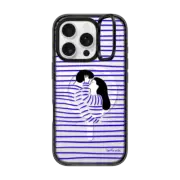 iPhone 16 Pro Impact Ring Stand Case MagSafe Compatible Love Stripe