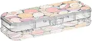 Yoogain Colorful Cartoon Cute Shells Clear Pencils Box 2 Layer Pens Case Hard For School With Lid