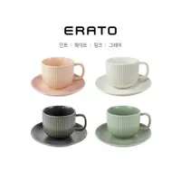 在飛比找蝦皮商城優惠-【韓國ERATO】韓式 條絨咖啡杯 咖啡盤 咖啡杯盤組 陶瓷
