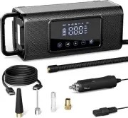 Tire Inflator Portable Air Compressor 150PSI DC 12V 15600Mah Air Pump Car Tires