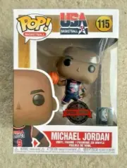 Michael Jordan Slam Dunk Navy Blue 115 NBA FUNKO Pop Vinyl New in Mint Box + P/P