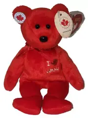 Ty Beanie Baby I LOVE CANADA Bear Special Olympics Excl. MWMTs Stuffed Plush Toy