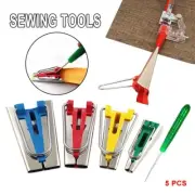 4 Size 6 12 18 25mm Fabric Bias Tape Maker Binding Tool Quilting Sewing +Awl WH