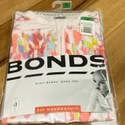 Bonds Zip Wondersuit Zip Multicoloured Size 000 BNWT Baby Girl