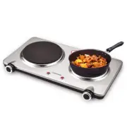 Electric Double Burner Hot Plate for Cooking, 1800W Portable Electric Stove