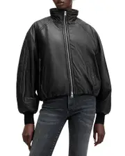 Allsaints Rowan Leather Bomber Jacket
