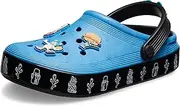 [Crocs] Unisex-Child Spongebob Squarepants Off Court Clogs (Little Big Kid) Multi ClgK Black