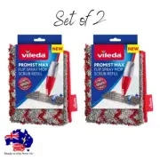 Vileda ProMist Max Flip Spray Mop Scrub Refill Pad Mop Head Refills Bulk Pads