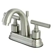 Kingston Brass KS861.CML Manhattan 1.2 GPM Centerset Bathroom - Nickel