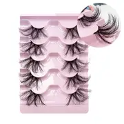 Nevenka Half Lashes Natural Looking Cat Eye Fluffy 3D Curly False Eyelashes-31
