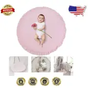 Handmade Pink Cotton Baby Activity Mat - Soft, Washable, Indoor Rug for Play