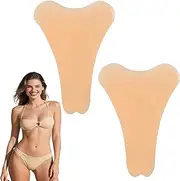 [Flomiara] 2PCS Camel Toe Concealer, Reusable Silicone Soft Pad Lightweight Guard Traceless Invisible Adhesive Waterproof Private Pad for Women, Legging Swimsuit Activewear Bikini Underwear Y Concealer