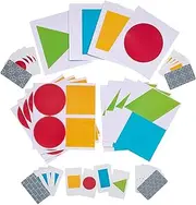 Fun Express Shape Matching Bright Colors Vinyl Floor Decal Active Play Game