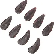 TOGEVAL 8pcs Guzheng Fake Nail Tips Curve Nail Art Practice Hand Professional Playing Level Finger Protectors for Strings Instruments