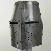 Christmas LARP MEDIEVAL HELMET GREAT HELMET KNIGHT TEMPLAR CRUSADER